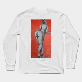 Posture 5 - Female Nude Long Sleeve T-Shirt